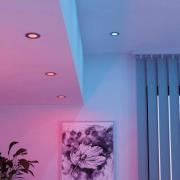 EGLO connect LED-indbygningslampe Fueva 6-Z, grå, 3-sæt