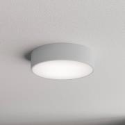 Cleo 300 loftlampe, grå, sensor, IP54, Ø 30 cm, metal