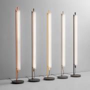 OLEV LED-gulvlampe TRISEL, sort, metal 2.700 K dæmpbar