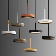 OLEV LED-hængelampe OVERFLY, titan, Ø 15 cm, metal, 927 dæmpbar