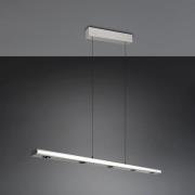 LED-hængelampe Graham, nikkel, metal, op/ned, CCT, dæmper