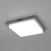 Udendørs LED-væglampe Bermejo, kantet, sensor, CCT, antracit