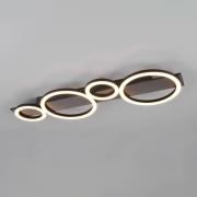 LED-loftlampe Lumos, aluminium, 3.000 K, metal, længde 72 cm