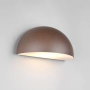 Udendørs væglampe Maas, rustbrun, trykstøbt aluminium, E27