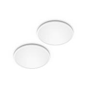 Philips LED SuperSlim 2-sæt hvid IP44 Ø 25 cm 2.700 K