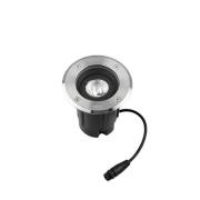 LEDS-C4 LED nedgravningslampe Gea Easy, 827, grå, Ø 12,5 cm