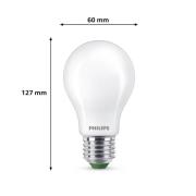 Philips E27 LED-pære A60 4W 840lm 2700K mat 3-pak