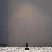 Luceplan LED-vejlampe Flia, 120 cm høj, sort, plast