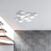 Chio T264 loftlampe lavet af gips, 5 lyskilder