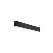 Ideal Lux LED-væglampe Delta, sort, B 61 cm, op/ned