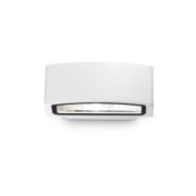 Ideal Lux udendørs væglampe Andromeda, hvid, bredde 22 cm, aluminium