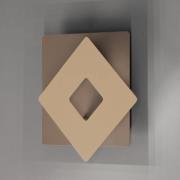 LED-væglampe Hennes, bredde 18 cm, gråbeige/sandfarvet