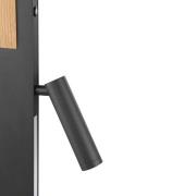 LED-gulvlampe Streamline, højde 145 cm, sort, læselampe