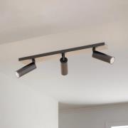 Arcchio loftspot Brinja Slim, sort, 3 lyskilder GU10 MR11