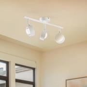 Lindby spotlight Jyla, hvid, linse, 3.000 K, 3-lys, GX53