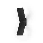 LED-væglampe Ada, sort, aluminium, 2-lys
