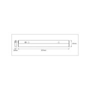 OSRAM LED-sensor-underskabslampe LINEAR FLAT, 3.000 K sølv
