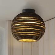 OSRAM loftlampe BALL, brun, Ø 26 cm, bølgepap, E27