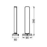 OSRAM SMART+ WiFi bordlampe MOOD LIGHT, sort RGB CCT 2 stk