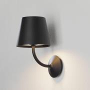 Justin LED udendørs væglampe i sort