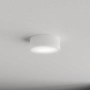 Loftlampe Cleo 200, hvid, sensor, IP54, Ø 20 cm, metal