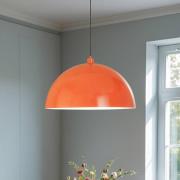 Hængelampe Kure, orange, metal, Ø 60 cm, E27