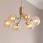 Nuura pendellampe Apiales 6, Ø 50 cm, messingfarvet/guld