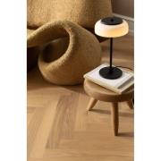 Nuura LED-bordlampe Blossi, højde 31 cm, sort/opal
