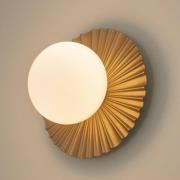 Nuura væglampe Liila Muuse, Ø 20 cm, IP44, guld/opal