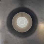 Knikerboker LED-væglampe DoppioZero, creme/hvid, Ø 30 cm