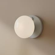 Væglampe Flo, grå, Ø 19 cm, glas