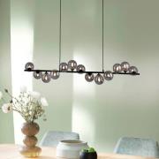 Schöner Wohnen hængelampe Dubai, røget glas, 13-flammet, G9