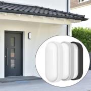 MEGATRON udendørs LED-væglampe Zella Neo XL Sensor, grå, IP54