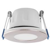 MEGAMAN LED-indbygningsspot Tego Slim, 4.000 K, nikkel, IP65