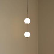 UMAGE LED-hængelampe Audrey, messingfarvet, 2 lyskilder Ø 12 cm