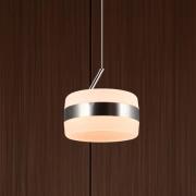 LED-pendellampe Dios, nikkelfarvet, Ø 15 cm, metal, CCT