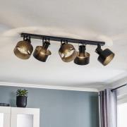 Loftlampe Rif 5, 5 lyskilder, sort