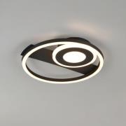 LED-loftlampe Horus, sort, 2500 lm, 3000 K, metal