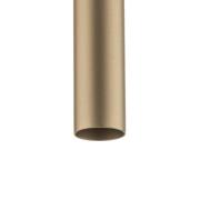 Hængelampe Sopel 1, kegleformet, mat guld