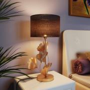 KARE bordlampe Flores, sort/guld, metal, 62 cm, E27