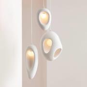 KARE hængelampe Soul Dining, hvid, gips, 53 cm, G9