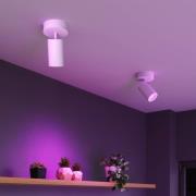 Calex Smart loftspot, hvid, Ø 10 cm, 1 lyskilde, GU10-LED RGBW