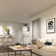 Paulmann LED-indbygningslampe, hvid Ø 8 cm 4,8 W tænd/sluk 10-pak