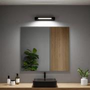 Paulmann LED-væglampe Lucille, sort, 40 cm IP44 dæmpbar