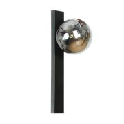 Væglampe Rumba, sort/røggrå, glas/metal Højde 40 cm