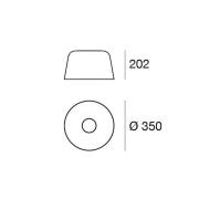 LED-loftlampe Delfi_S, sort, Ø 35 cm, metal