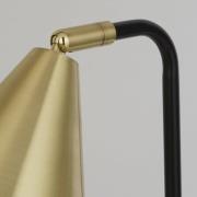 Bordlampe Rivan, sort/guld, metal, 41 cm, E14