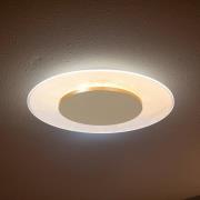 LED-loftlampe Lido, guldfarvet, Ø 36 cm