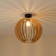 Loftlampe Clay, Ø 23 cm, birkeplywood, E27