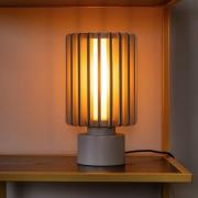 Bordlampe Lambres, taupe, højde 27 cm, metal